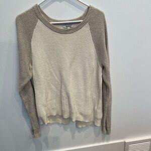 Madewell sweater with crossover back detail. So comfy, soft and warm! Size large